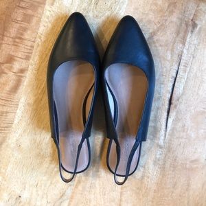 Madewell Margot Leather Slingback Shoes